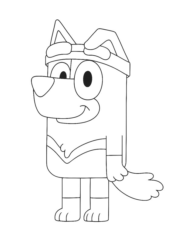 Dibujo de Stripe Heeler para Colorear Dibujo de Stripe Heeler para Colorear