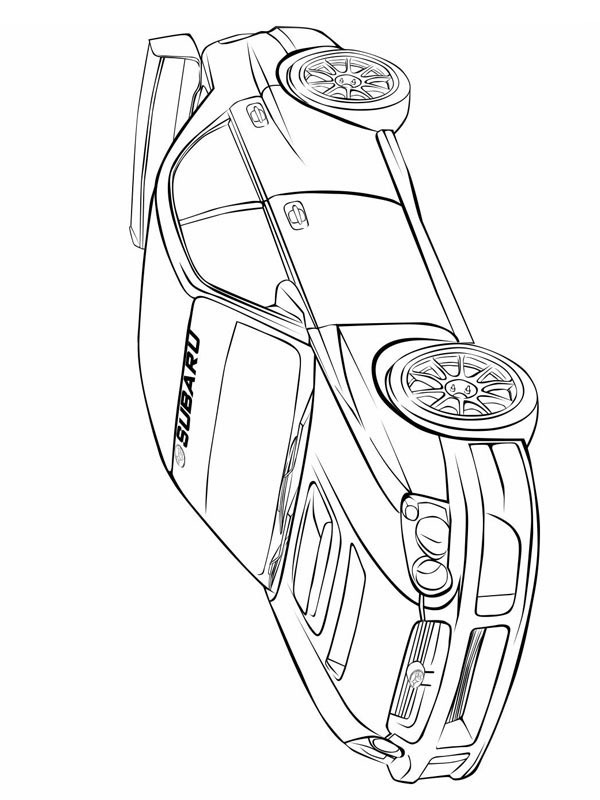 Dibujo de Subaru Impreza para Colorear