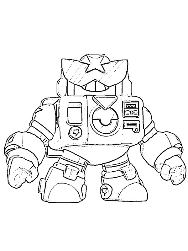 Dibujo de Surge Brawl stars para Colorear Dibujo de Surge Brawl stars para Colorear
