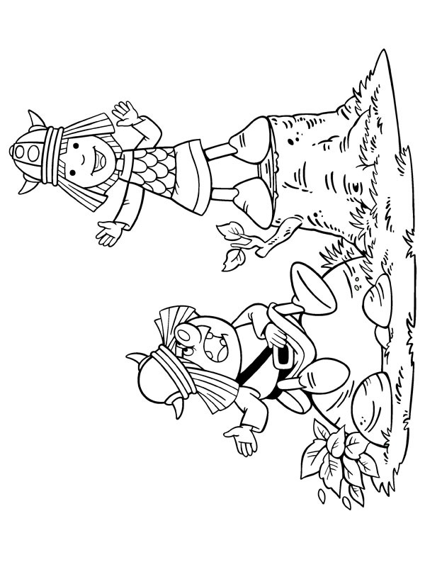Dibujo de Sven y Wickie para Colorear Dibujo de Sven y Wickie para Colorear