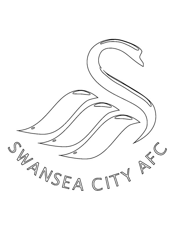 Dibujo de Swansea City Association Football Club para Colorear Dibujo de Swansea City Association Football Club para Colorear