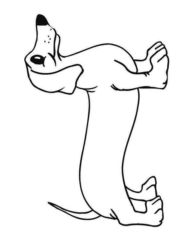 Dibujo de Perro salchicha para Colorear Dibujo de Perro salchicha para Colorear