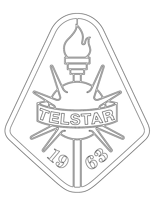 Dibujo de Telstar para Colorear Dibujo de Telstar para Colorear