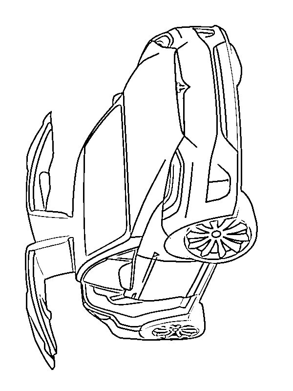 Dibujo de Tesla Model X para Colorear Dibujo de Tesla Model X para Colorear