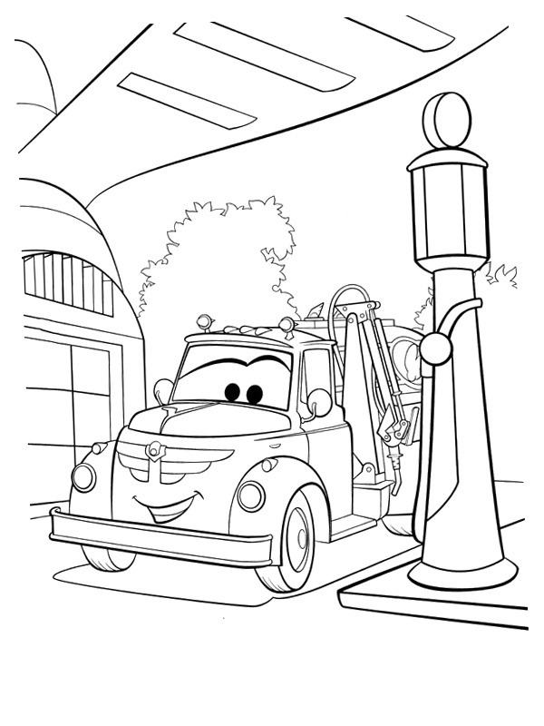 Dibujo de Camión Cisterna Chug (Planes) para Colorear Dibujo de Camión Cisterna Chug (Planes) para Colorear
