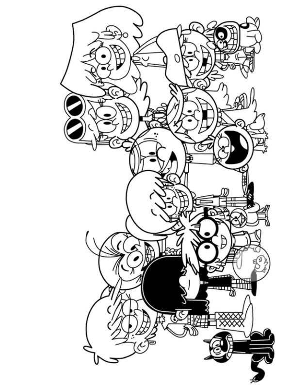 Dibujo de La Familia Loud para Colorear Dibujo de La Familia Loud para Colorear