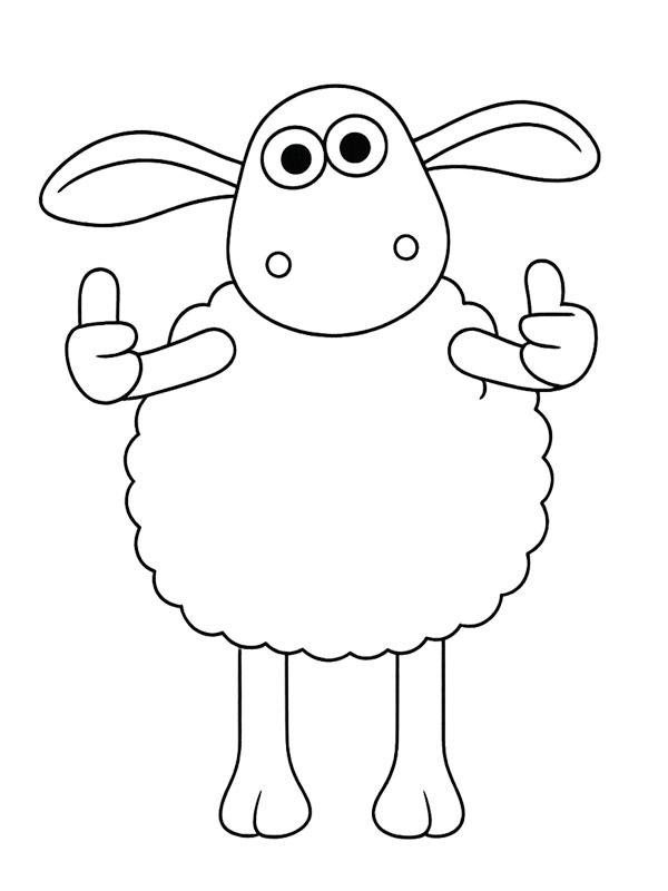 Dibujo de Timmy (La oveja Shaun) para Colorear Dibujo de Timmy (La oveja Shaun) para Colorear