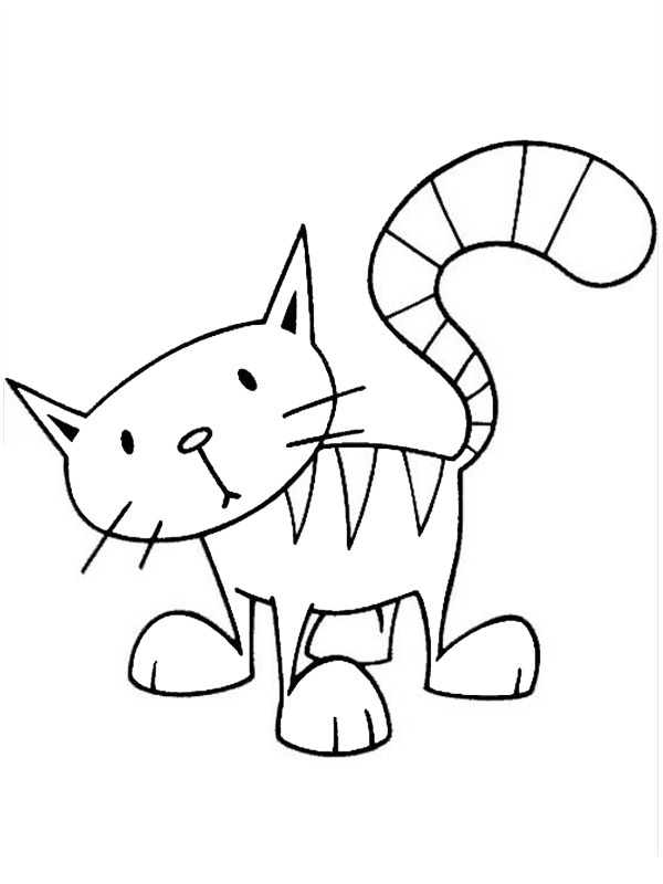 Dibujo de Gato Pilchard para Colorear Dibujo de Gato Pilchard para Colorear