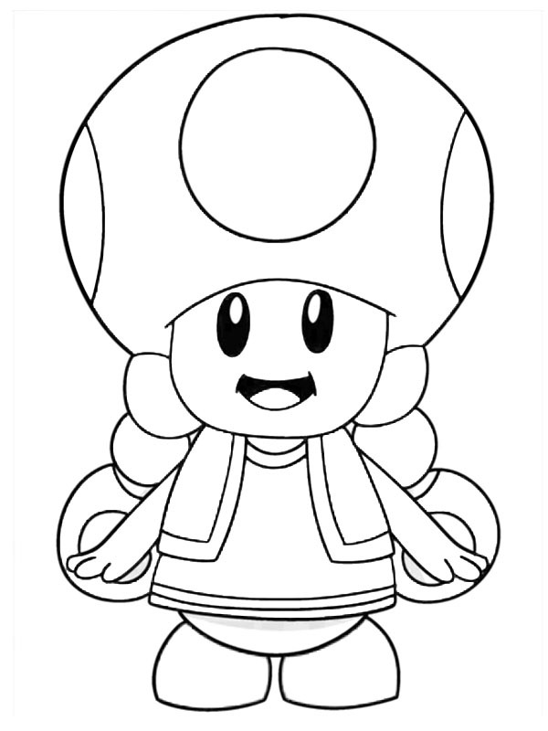 Dibujo de Toadette para Colorear Dibujo de Toadette para Colorear