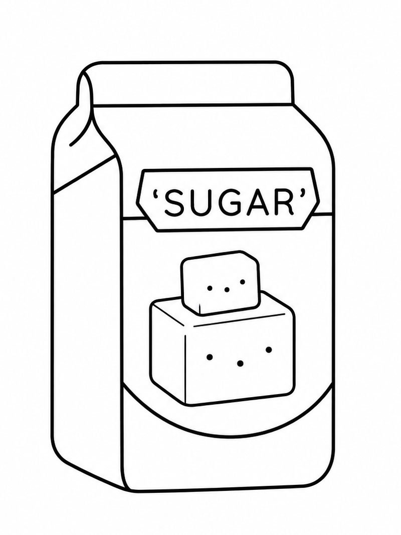 Dibujo de Toca Boca az&uacute;car para Colorear