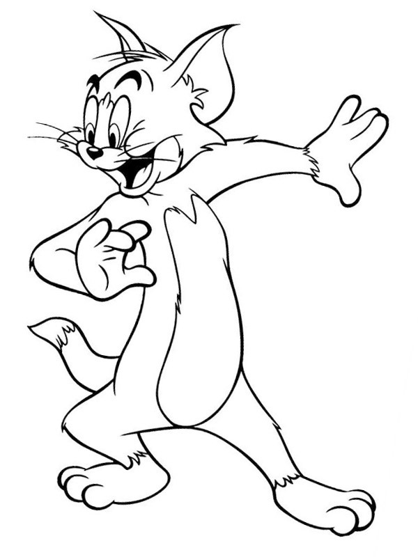 Dibujo de Tom para Colorear Dibujo de Tom para Colorear