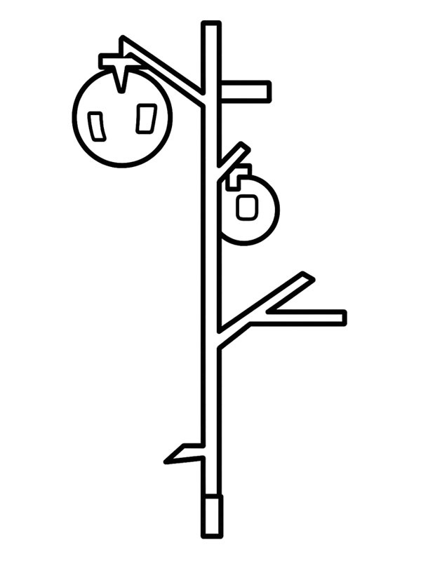 Dibujo de Planta de tomate (Grow a Garden) para Colorear Dibujo de Planta de tomate (Grow a Garden) para Colorear