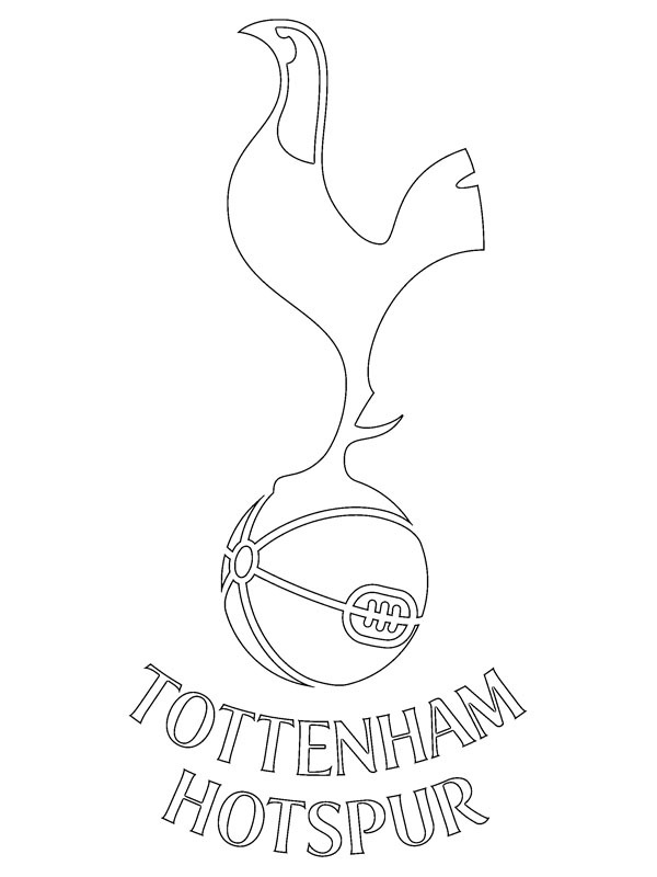 Dibujo de Tottenham Hotspur Football Club para Colorear