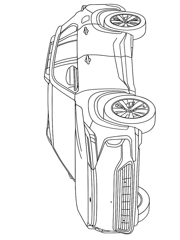 Dibujo de Toyota bZ Woodland para Colorear Dibujo de Toyota bZ Woodland para Colorear