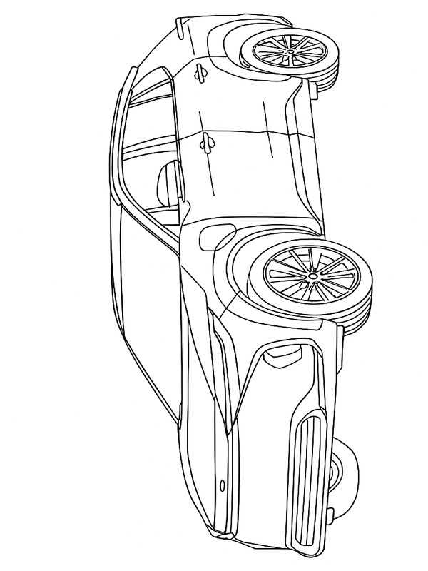 Dibujo de Toyota bZ4X para Colorear Dibujo de Toyota bZ4X para Colorear