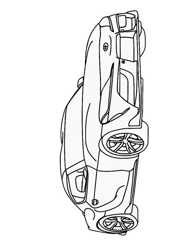Dibujo de Toyota GR Supra para Colorear Dibujo de Toyota GR Supra para Colorear