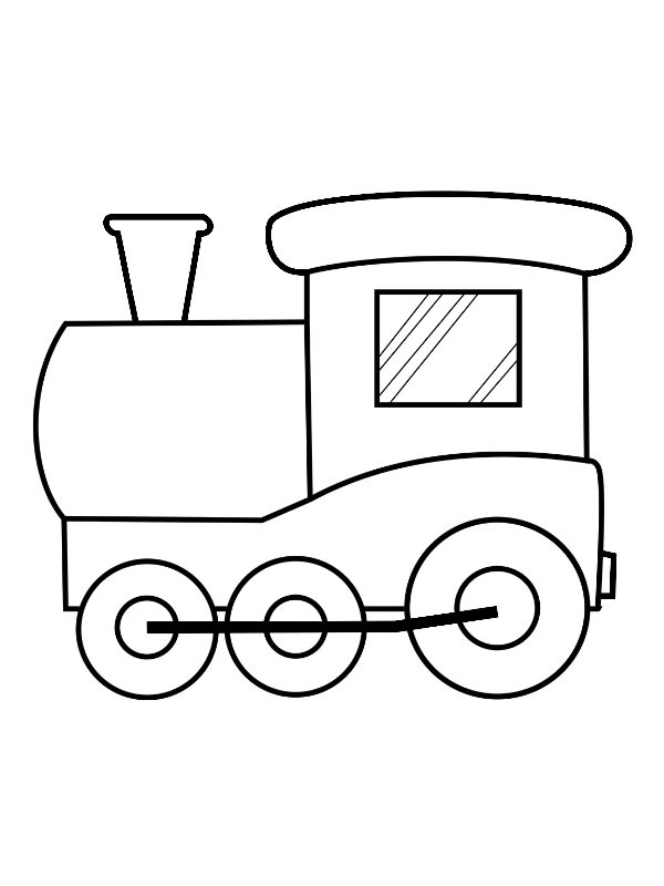Dibujo de Tren para niños pequeños para Colorear Dibujo de Tren para niños pequeños para Colorear