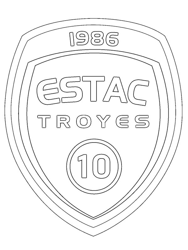 Dibujo de Esperanza deportiva Troyes Aube Champaña– para Colorear