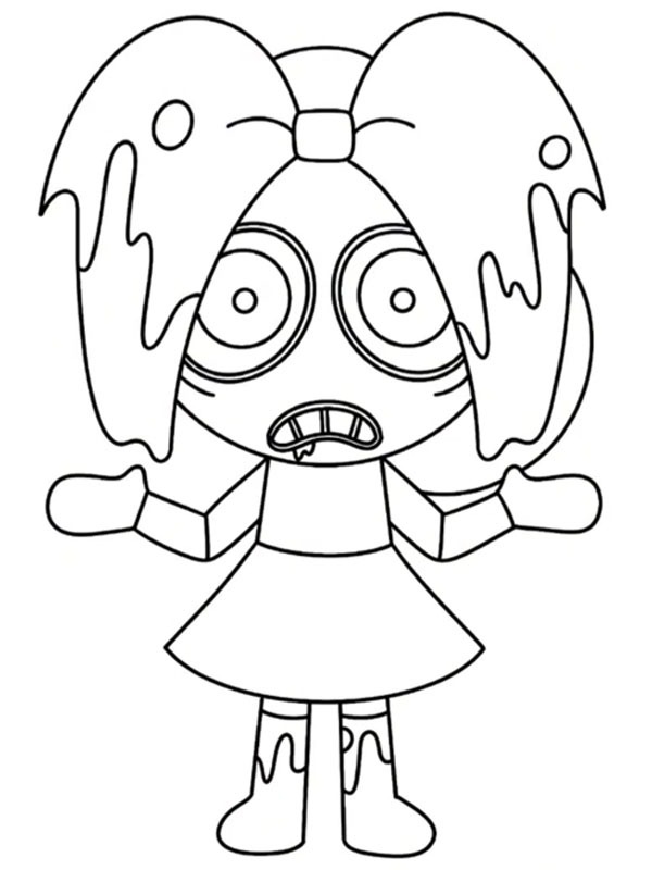 Dibujo de Twisted Poppy Dandy’s World para Colorear Dibujo de Twisted Poppy Dandy’s World para Colorear