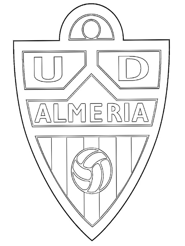 Dibujo de UD Almería para Colorear Dibujo de UD Almería para Colorear