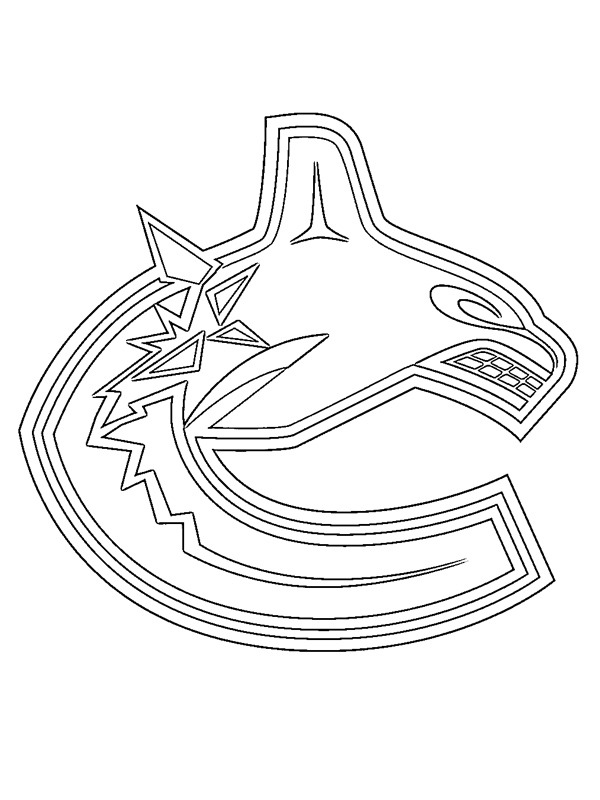 Dibujo de Vancouver Canucks para Colorear