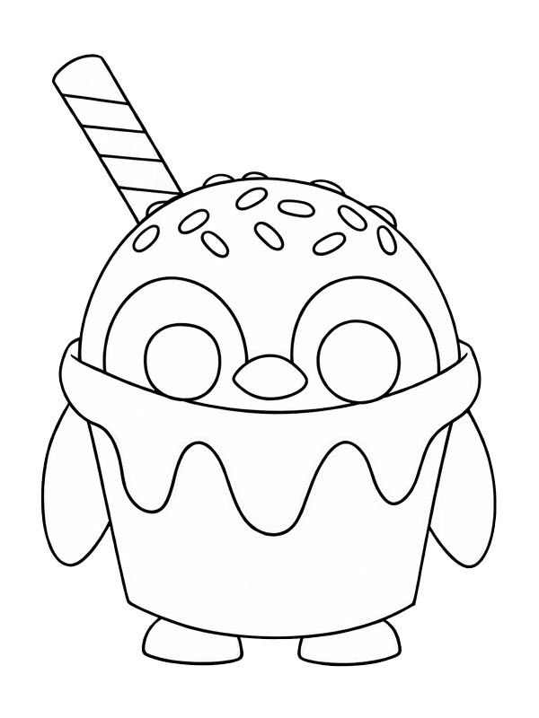 Dibujo de Vanilla Penguin (Adopt Me!) para Colorear Dibujo de Vanilla Penguin (Adopt Me!) para Colorear