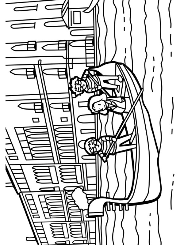 Dibujo de Venecia para Colorear Dibujo de Venecia para Colorear