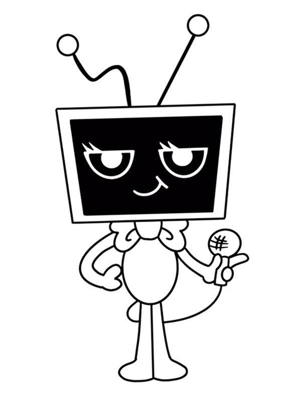 Dibujo de Vee Dandy's World para Colorear Dibujo de Vee Dandy's World para Colorear