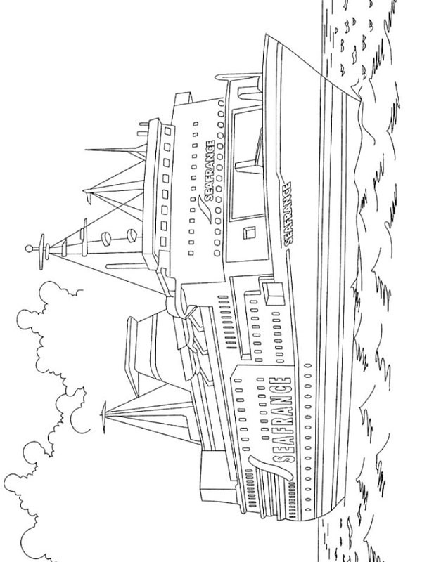 Dibujo de Ferry SeaFrance para Colorear