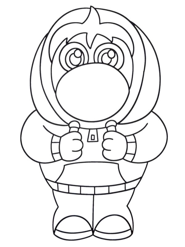 Dibujo de Vergüenza (Del revés) para Colorear Dibujo de Vergüenza (Del revés) para Colorear