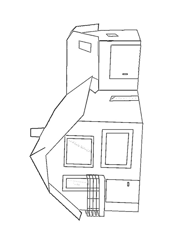 Dibujo de Villa para Colorear Dibujo de Villa para Colorear