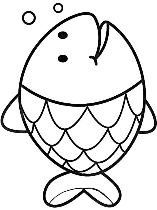 Dibujo de pez para Colorear Dibujo de pez para Colorear