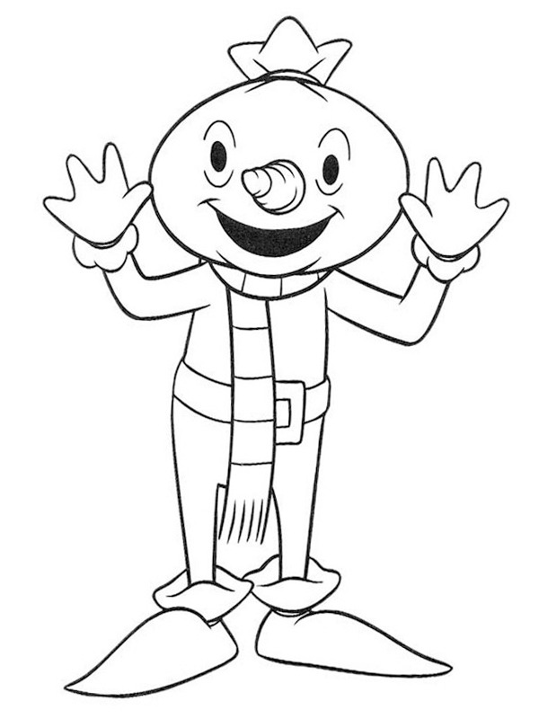 Dibujo de Espantapájaros Spud para Colorear Dibujo de Espantapájaros Spud para Colorear
