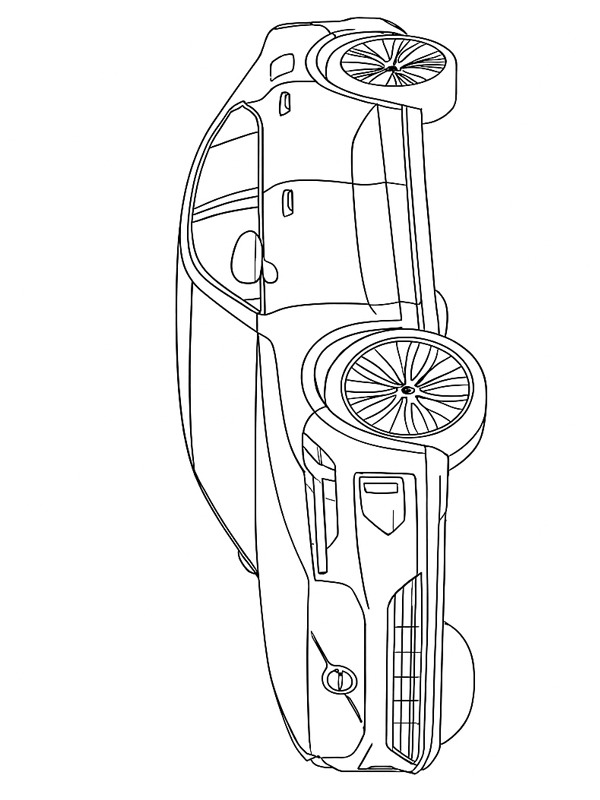 Dibujo de Volvo ES90 para Colorear Dibujo de Volvo ES90 para Colorear