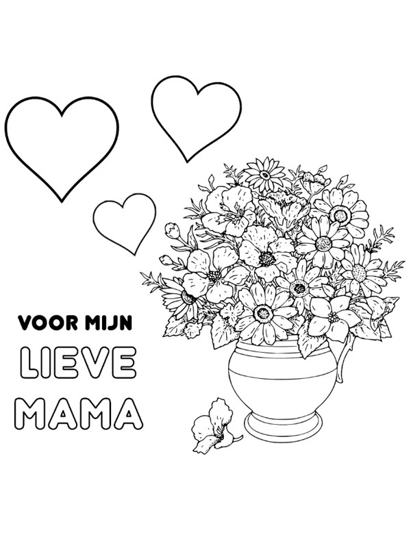 Dibujo de para mi dulce mamá para Colorear Dibujo de para mi dulce mamá para Colorear