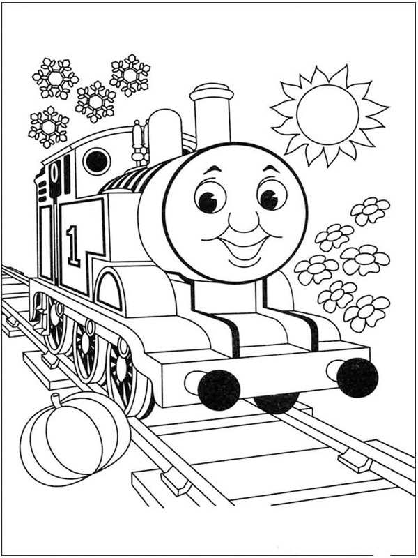 Dibujo de Thomas el tren alegre para Colorear Dibujo de Thomas el tren alegre para Colorear