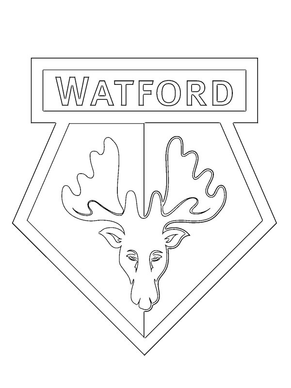Dibujo de Watford Football Club para Colorear