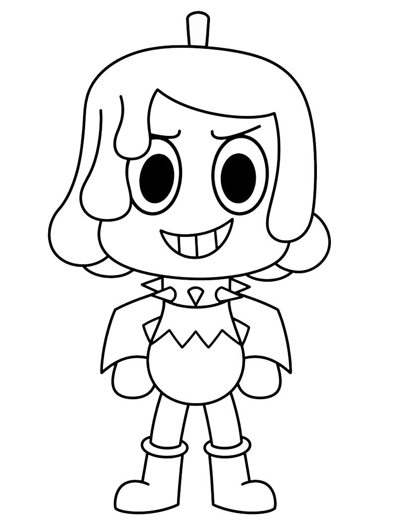 Dibujo de Waxwell (Dandy's World) para Colorear Dibujo de Waxwell (Dandy's World) para Colorear