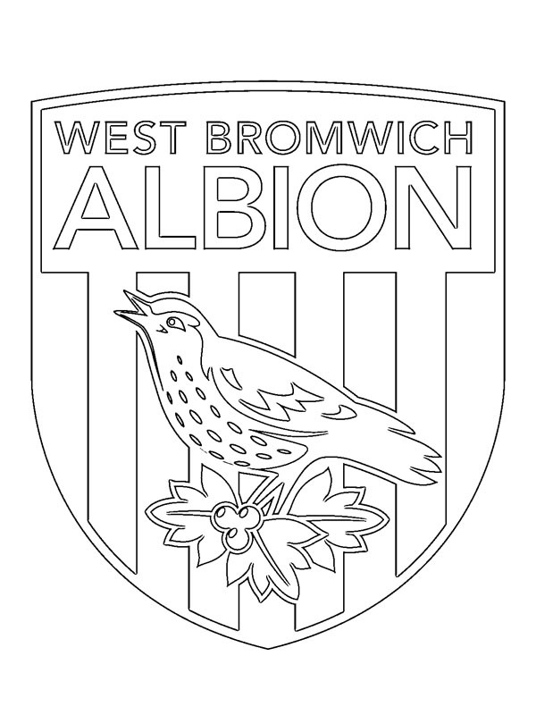Dibujo de West Bromwich Albion Football Club para Colorear