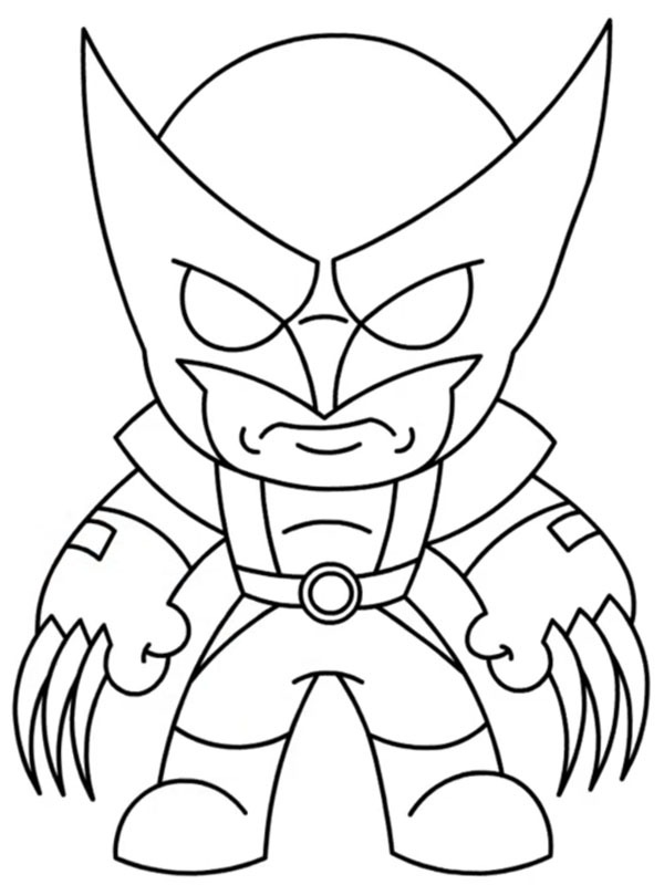 Dibujo de Wolverine Fortnite para Colorear Dibujo de Wolverine Fortnite para Colorear