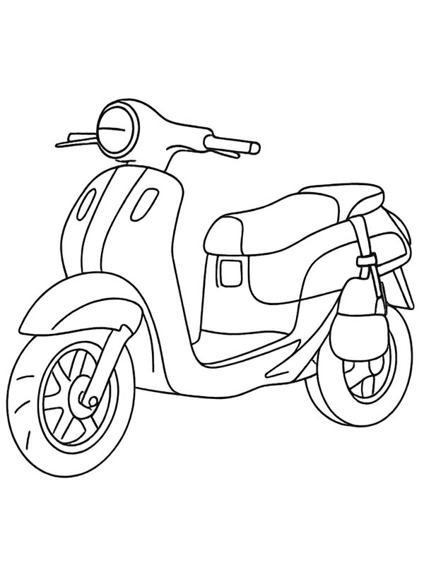 Dibujo de Yamaha Mio Fazzio para Colorear