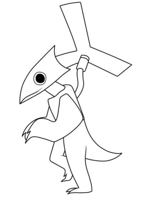 Dibujo de Yellow Rainbow Friends para Colorear Dibujo de Yellow Rainbow Friends para Colorear