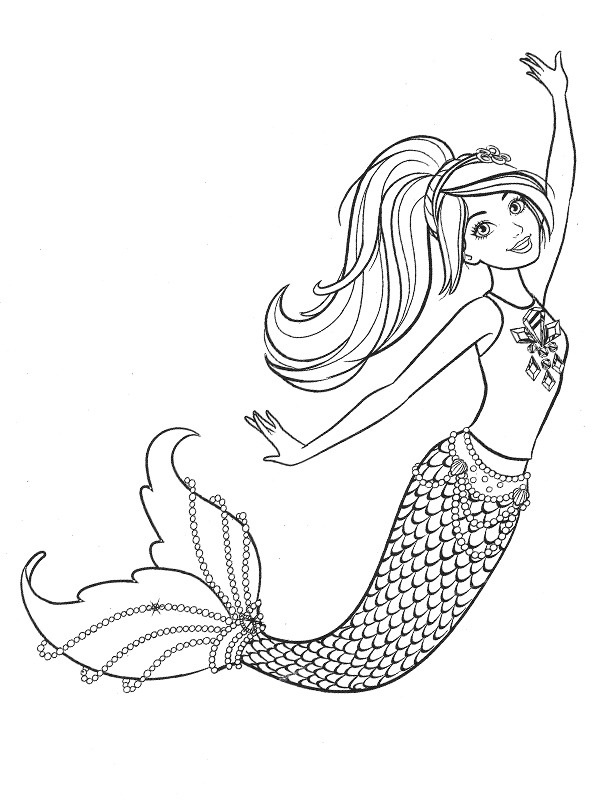 Dibujo de Sirena para Colorear