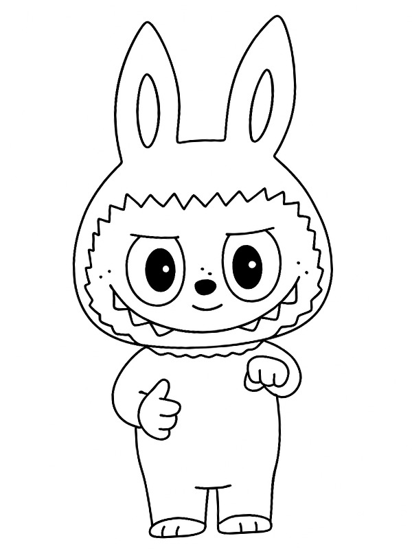 Dibujo de Zimomo (Labubu) para Colorear Dibujo de Zimomo (Labubu) para Colorear