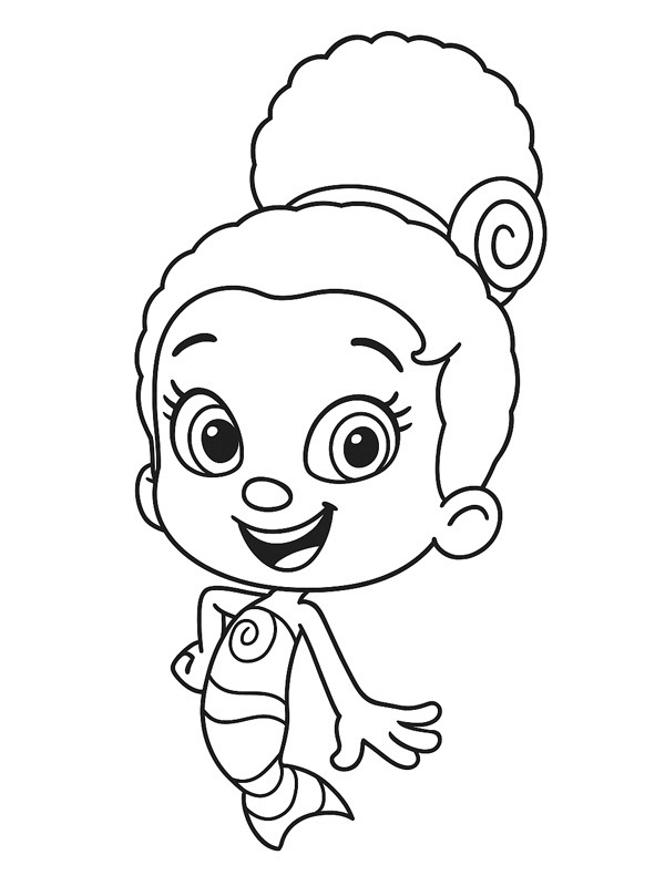 Dibujo de Zooli (Bubble Guppies) para Colorear Dibujo de Zooli (Bubble Guppies) para Colorear