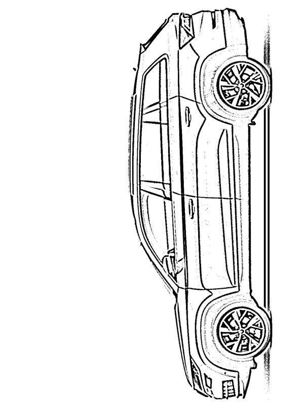 Dibujo de Škoda Kodiaq para Colorear